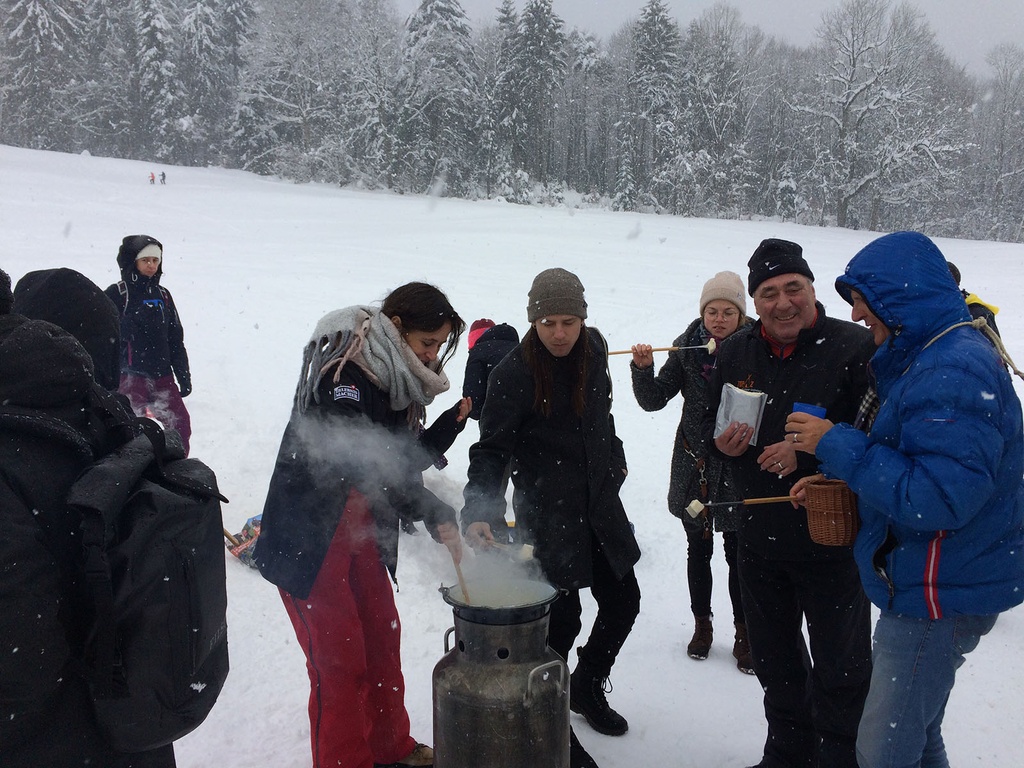 Milchkannen-Fondue