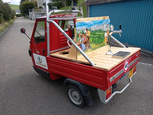 Mobile beer bar - Piaggio Ape with tap station